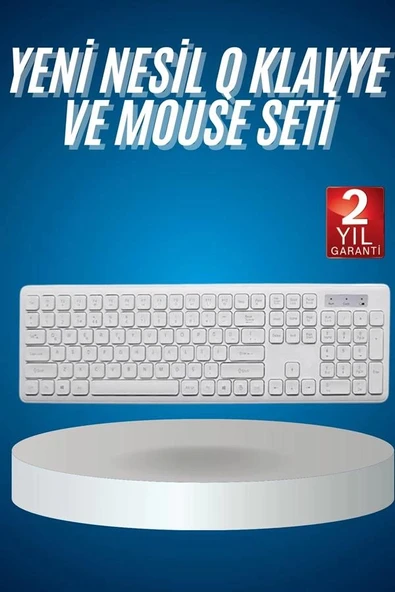 2.4 Ghz Wireless Kablosuz Klavye Mouse Seti Tv Pc Uyumlu - Resim 2