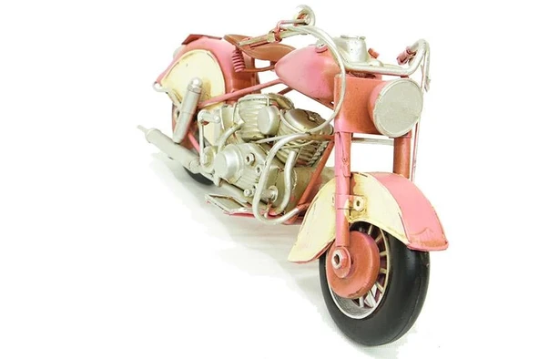 Dekoratif Metal Motosiklet Vintage Dekoratif Ev Ofis Hediyelik - Resim 3