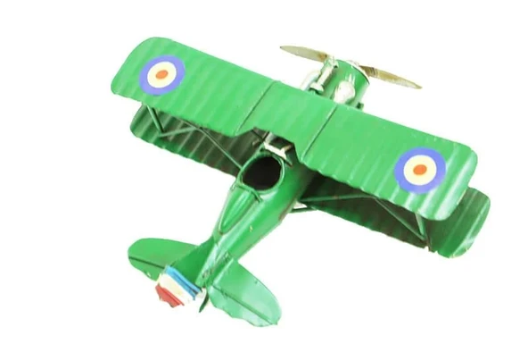 Dekoratif Metal Uçak Çift Kanatlı Dekoratif Biblo Hediyelik - Resim 2