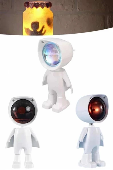 Projektör Atmosfer Işık Lambası Projektör Güneş Lambası Masa Lambası - Resim 4