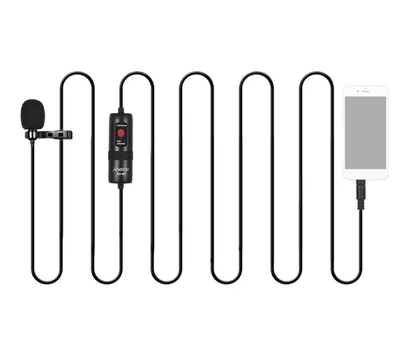 Andoer AD-M1 Çok Yönlü Kondansatör Yaka Mikrofonu - Resim 3