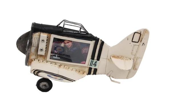 Uçak Çerçeve Vintage Dekoratif Ev Ofis Hediyelik - Resim 2
