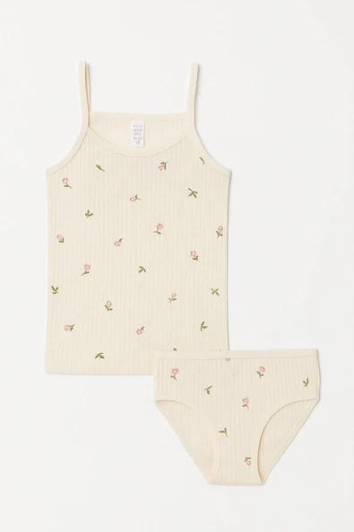 Kız Çocuk Derby İp Askılı Atlet Külotlu Takım 6'lı Set - Resim 6