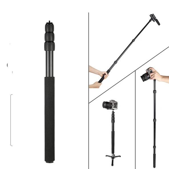 Andoer D3515 50-126cm Hafif Uzatılabilir Monopod - Resim 5