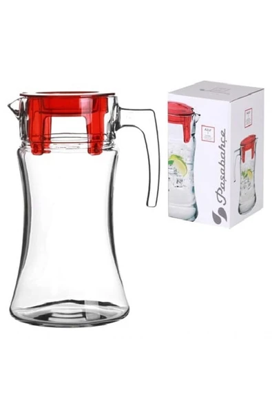 Paşabahçe 43018 Azur Kırmızı Kapaklı Sürahi 1400 Cc ürün görseli