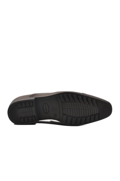 Aspor Kahve Hakiki Deri Bağcıksız Erkek Klasik Ayakkabı - Resim 5