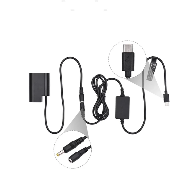 Andoer DCC12 + BLF19 USB Type-C Güç Kaynağı - Resim 4