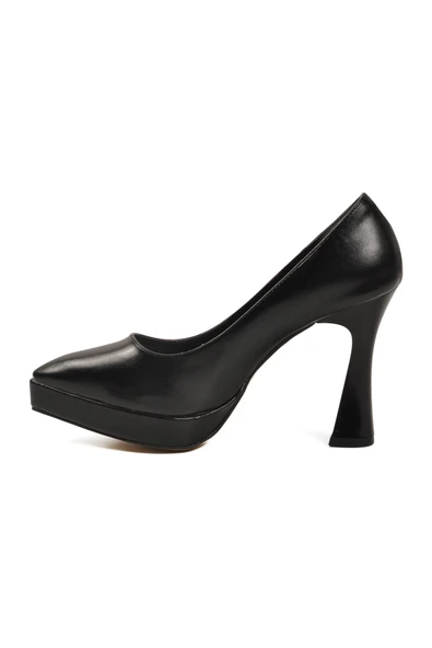Aspor Siyah Kadın Platform Topuklu Ayakkabı - 4