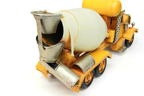 Dekoratif Metal Beton Mikseri Biblo Dekoratif Hediyelik - Resim 2