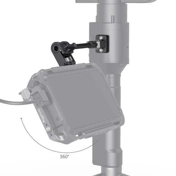 SmallRig 2889 DJI RONIN-S / SC ZHIYUN CRANE 2S / 3 / 3S / WEEBILL-S / MOZA  AirCross 2 Gimbalar  için  Ayarlanabilir Mon - 3