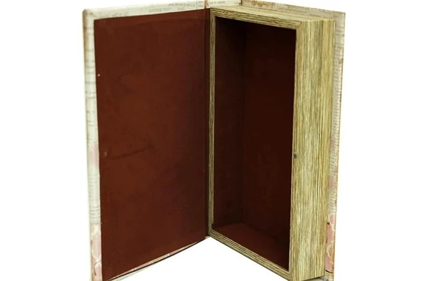 Kutu Kitap Aynalı Valentine Dekoratif Hediyelik - 5