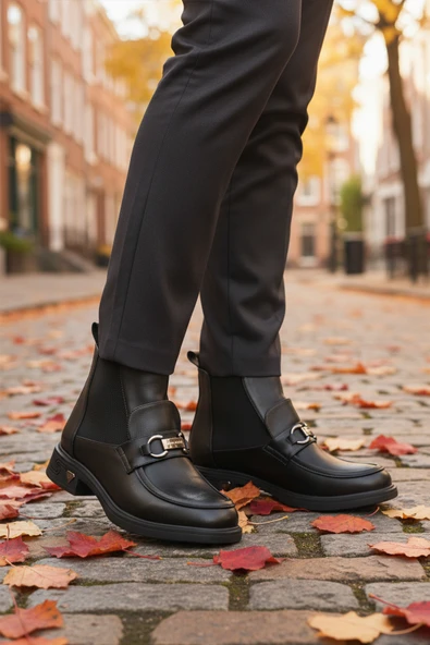 Pierre Cardin Siyah Kadın Topuklu Bot - Resim 3