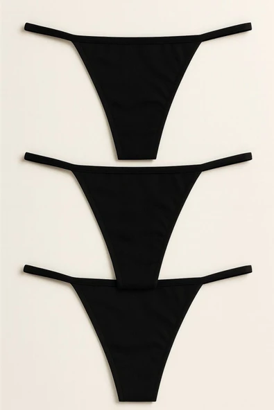 Kadın Ribana Tanga 3’lü Paket - Günlük Kullanım İçin ürün görseli