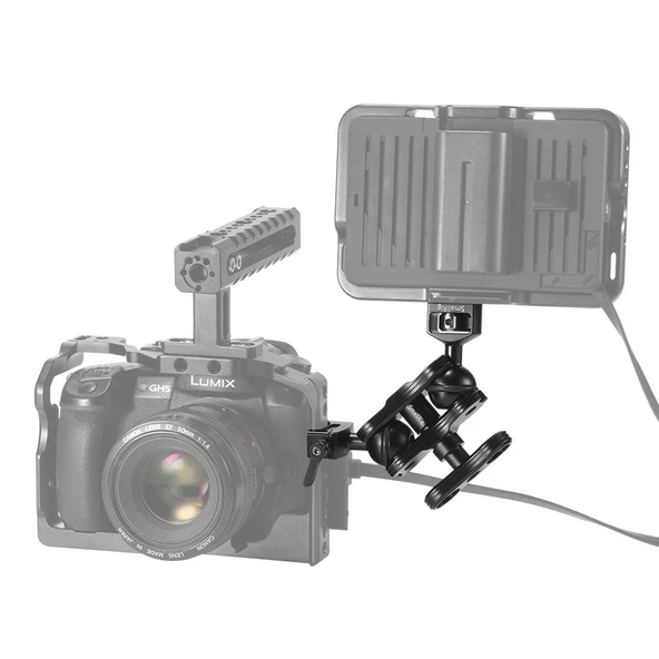 SmallRig 2071 Vidalı ve NATO Kelepçe Bilyalı Kafa - Resim 4