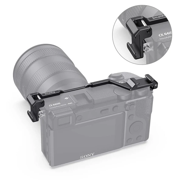 SmallRig BUC2498 Sony a6600 Kamera  için  Ayakkabı Dağı Yer Değiştirme Plakası - 3
