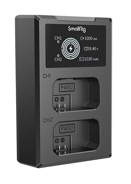 SmallRig 4081 NP-FW50  Çiftli Şarj Cihazı ürün görseli
