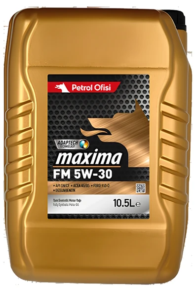 Maxima Fm Adaptech Teknology 5w-30 Motor Yağı 10.5 Litre 2025 Üretim