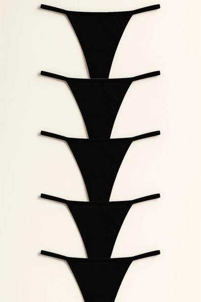 Kadın Ribana Tanga 5'li Paket - Günlük Kullanım İçin ürün görseli