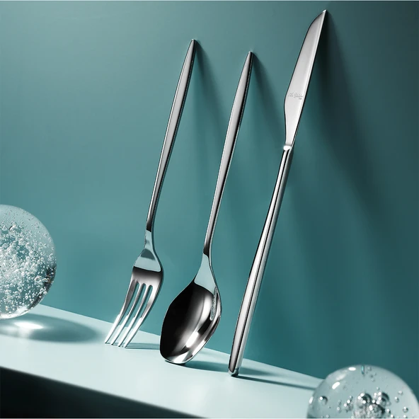 Aryıldız Sidney 84 Parça 12 Kişilik Çatal Kaşık Bıçak Takımı ürün görseli 1