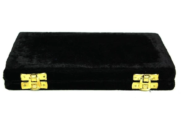 Terazi 100gr  Kadife Kutulu Ahşap Kadife Kaplı Hediyelik - Resim 2