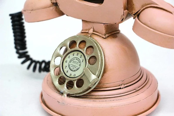 Dekoratif Metal Telefon Biblo Dekoratif Hediyelik ürün görseli 1