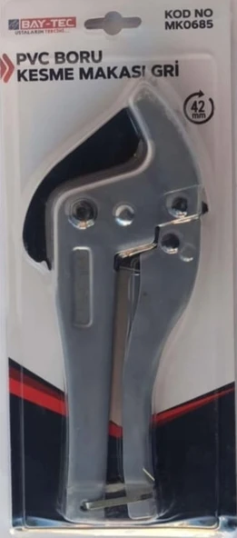 Pvc Boru Kesme Makası Gri Otomatik 42 Mm