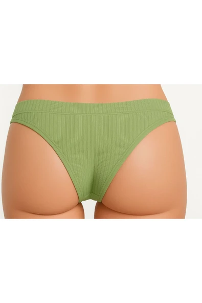 Kadın Pamuklu Tanga Külot 5’li Paket - Mint Yeşili - Resim 2