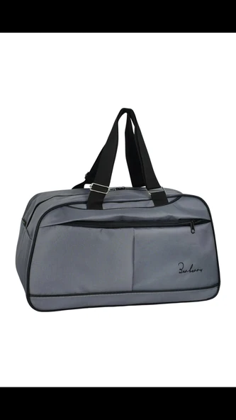 Askılıklı Spor El Valizi Büyük El Çantası Gri ürün görseli 1