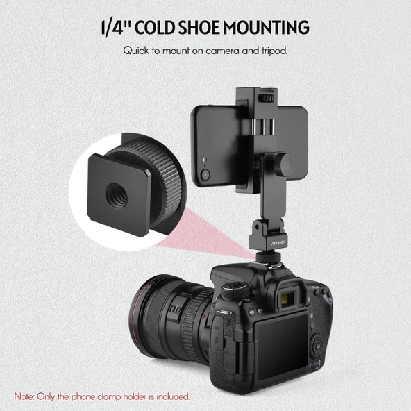 Andoer D9100 Plastik Telefon Tutucu - Resim 5