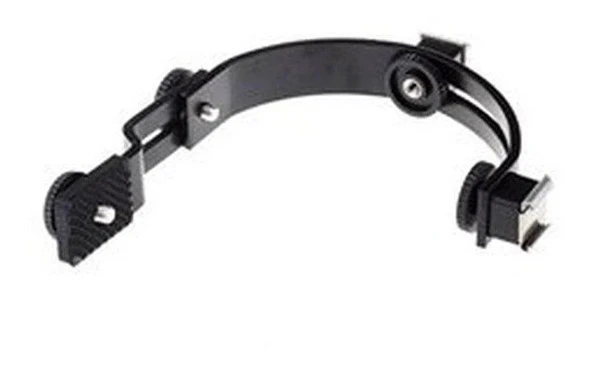 OEM Marka LS39 L Tipi Çift Kızaklı Işık Flaş Mikrofon Tutucu - Resim 3