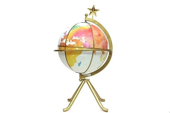 Dünya Küre Yerküre Ayaklı Dekoratif Hediyelik - Resim 2