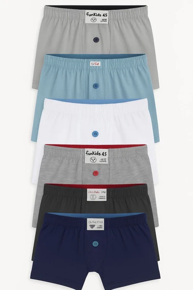 Erkek Çocuk Havlubel Boxer 6’lı Set ürün görseli