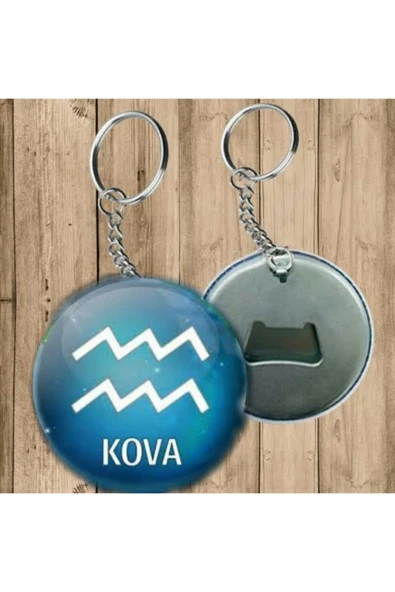 Kova Burcu Anahtarlık - Açacaklı Anahtarlık ürün görseli