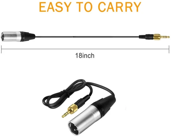 Comica CVM-DL-XLR Erkek 3.5mm TRS Alıcısı için Ses Kablosu - Resim 2