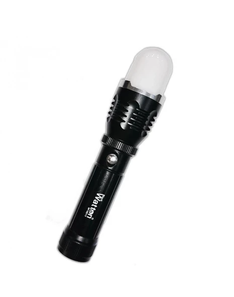 Flaşörlü Uzun Mesafeli Şarjlı Pilli Mıknatıslı El Feneri - Resim 2