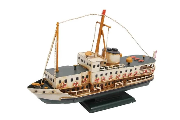 Metal Gemi Biblo Dekoratif Hediyelik - Resim 3