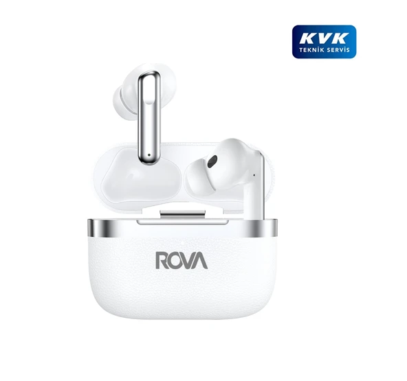 Rova BKG510B Hybrid Anc+ Enc Beyaz Bluetooth Kulaklık BT5.4 - Beyaz