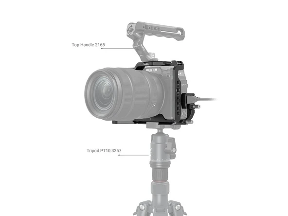 SmallRig 3715 GFX100S / 50S için Kafes ve Kablo Kıskacı - Resim 6