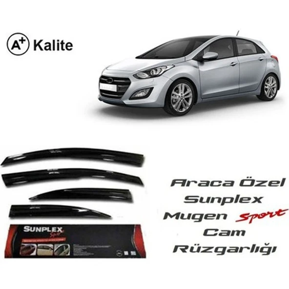 Sunplex Hyundai i30 2012-2017 Cam Rüzgarlığı Sport Style - Resim 4