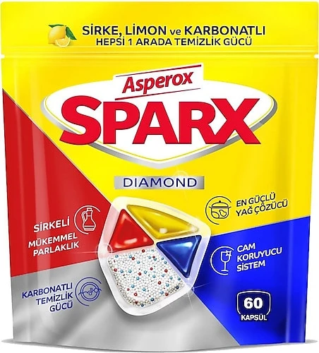 Asperox Sparx Bulaşık Makinesi Tableti 60'lı