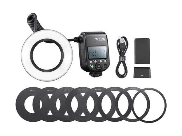 Godox MF-R76 Makro Ring Flaş - Resim 4