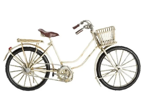 Metal Bisiklet Sepetli Dekoratif Hediyelik ürün görseli 1