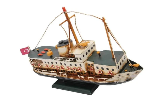 Metal Gemi Biblo Dekoratif Hediyelik - Resim 2