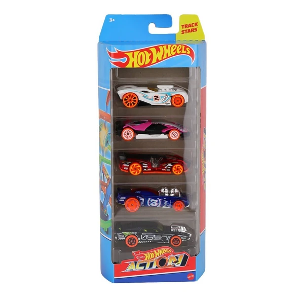1806 Hot Wheels Beşli Araba Seti - Resim 4