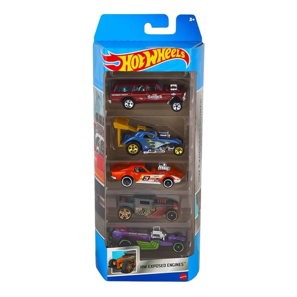 1806 Hot Wheels Beşli Araba Seti ürün görseli