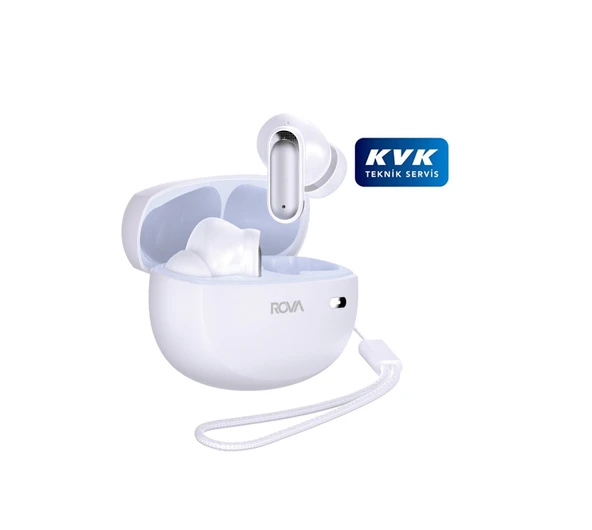 Rova BKG508 ANC Silikonlu Bluetooth Kulaklık Bt5.3 - Beyaz