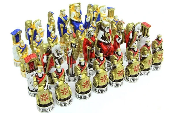 Satranç Taşı Polyester Büyükboy Athena Dekoratif Hediyelik ürün görseli