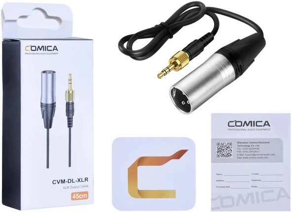 Comica CVM-DL-XLR Erkek 3.5mm TRS Alıcısı için Ses Kablosu - Resim 4
