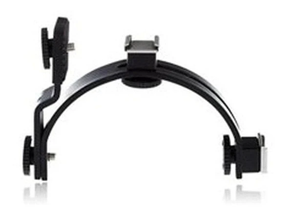 OEM Marka LS39 L Tipi Çift Kızaklı Işık Flaş Mikrofon Tutucu - Resim 4