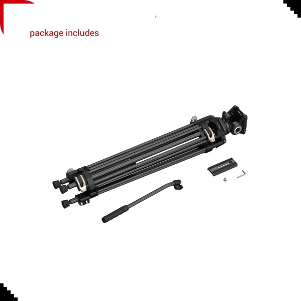 SmallRig 3751 AD-01 Profesyonel Video Tripod - Resim 7